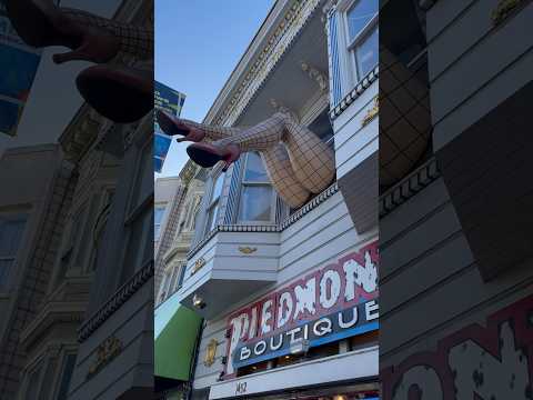 Walking down iconic Haight street in San Francisco with vibrant art reflecting its hippie heritage!