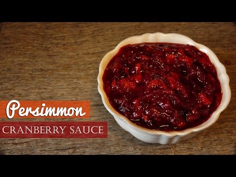 Persimmon Cranberry Sauce