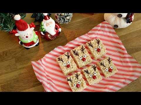 Reindeer Rice Krispie Treats | 12 Days of XMAS Baking | sweetco0kiepie