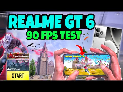 Realme gt 6 🔥 bgmi 90 fps test | realme gt 6 bgmi 90 fps gaming test🔥