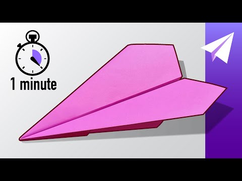 Fold an EPIC Paper Airplane in 1 minute! #shorts