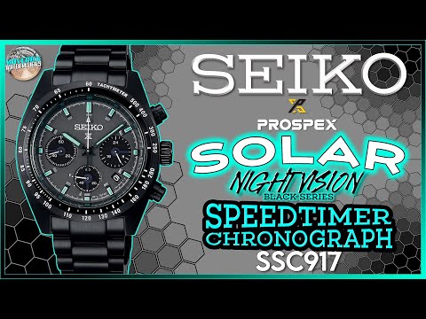 Back In Black! | Seiko Prospex Speedtimer Night Vision 100m Solar Chrono SSC917 Unbox & Review