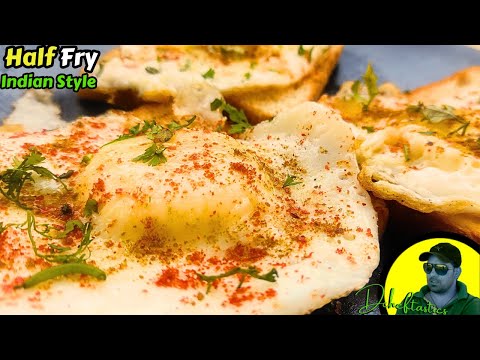 Egg Half Fry Recipe In Hindi || Egg Breakfast Recipe || Anda Half Fry || Instant Breakfast Recipe||