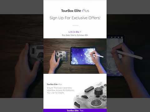 TourBox Elite Plus - All-New creative console for artists on iPad, Mac & Windows