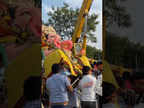 Ganesh immersion process at TankBund Hyderabad #ganeshnimajjanam #ganpatibappamorya #ganpativisarjan