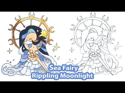 How to draw Sea Fairy Rippling Moonlight | Cookie Run Kingdom