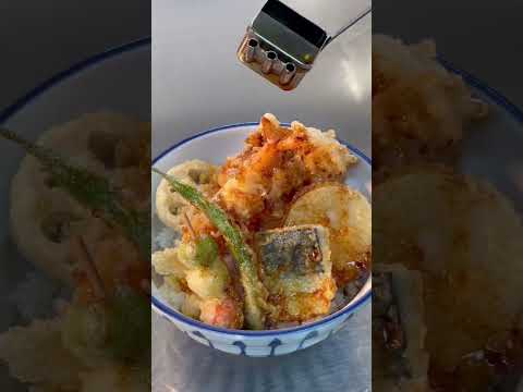 【期間限定】桜海老とさわらの天丼！#shorts