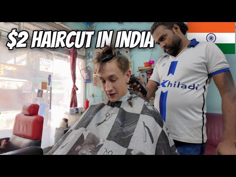 CRAZY $2 Haircut in Delhi, India