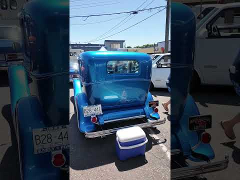 Blue Ford from Charlotte Block Party in North Vancouver with Kanada Customs