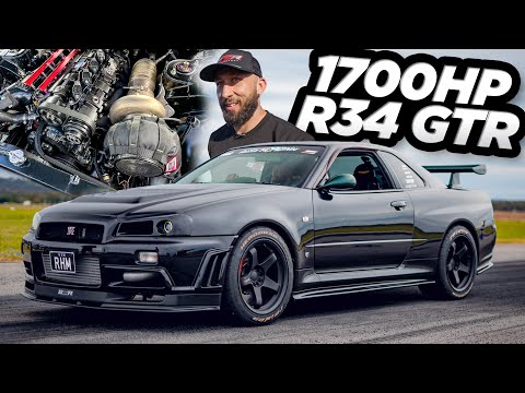 1744HP R34 GTR "RHM" - The CRAZIEST R34 GTR EVER?! (3.4L Stroker - 88MM Turbo - Sequential)