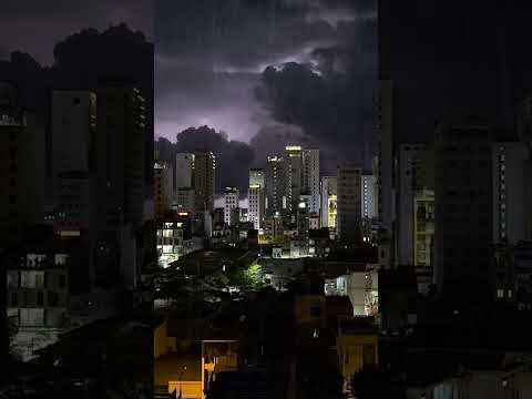 Tropical Rainstorm & Thunder over Da Nang, Vietnam #naturesounds  #rain #thunderstormsounds