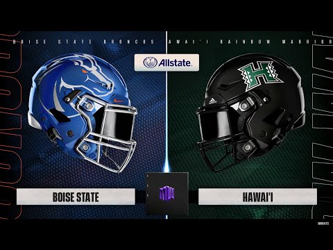 COLLEGE FOOTBALL BOISE STATE BRONCOS VS. HAWAII RAINBOW WARRIORS FULL GAME!