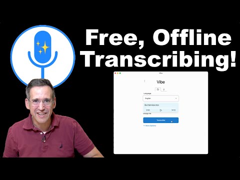 Vibe is a Free, Open Source, Offline Multi-Platform Transcription App!