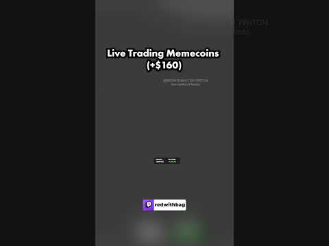 I Made $160 Trading Memecoins Live!