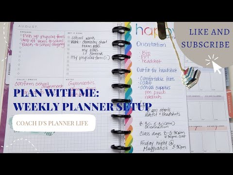 How to Plan Your Week with Catchall Planning for Busy Moms| Happy Planner