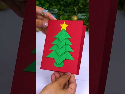 Christmas Greeting🎄Card DIY Xmas Gifts #shorts #christmas #card #craft #gifts #diy #greetingcard