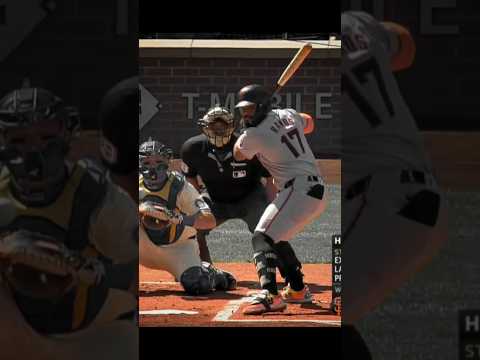 Heliot Ramos top of zone HR swing (slow-mo) #sfgiants