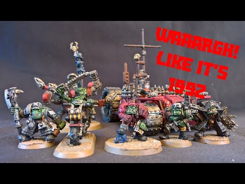 Ork 8th 9th Edition Army Using Rogue Trader Figures