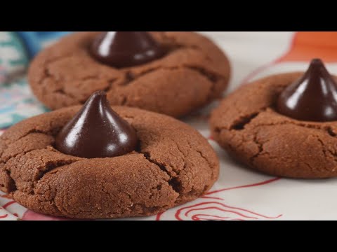 Chocolate Peanut Blossom Cookies Recipe Demonstration - Joyofbaking.com