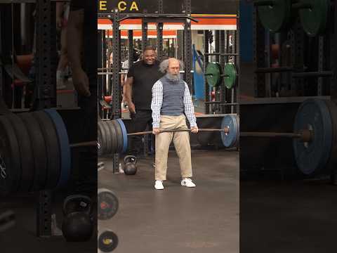 ELITE Powerlifter ANATOLY Pretends to be Old Man in GYM #anatoly #fitness #gym