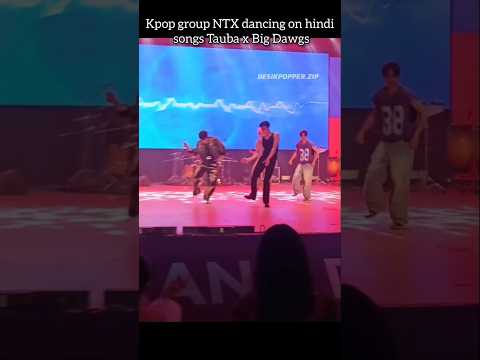 kpop group dancing on hindi songs #ntx #kpop #taubatauba