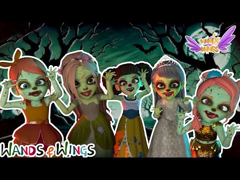 Halloween Princess Magic Song | Zombie Teacher + Spooky Zombie | Princess Rhymes - Wands And Wings