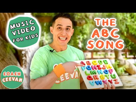 The ABC Song 🍎🎾🐱 Back To School Classic Singalong Song and Fun for Children | Coach Ceevan