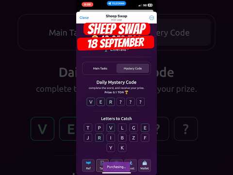 sheep swap daily code | 18 September sheep swap daily code