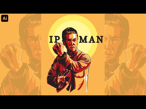 "IP MAN" Vector Art | Adobe Illustrator | Speed Art