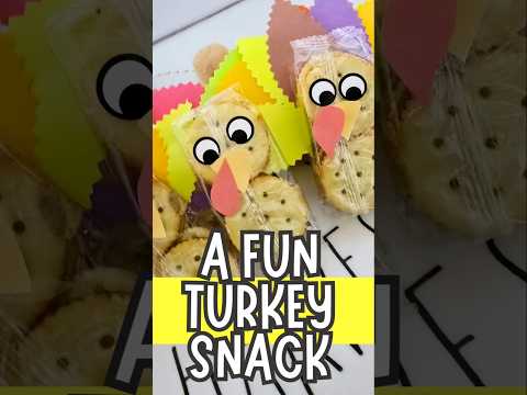 Easy Thanksgiving Turkey Snack Craft #kidssnacks #childcare #cacfp #turkey #kidslunchbox #easysnacks