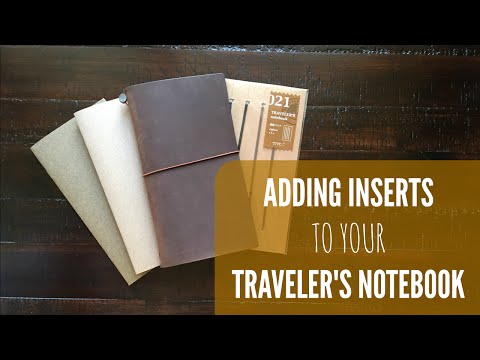 How To: Add Inserts in a Midori Traveler's Notebook