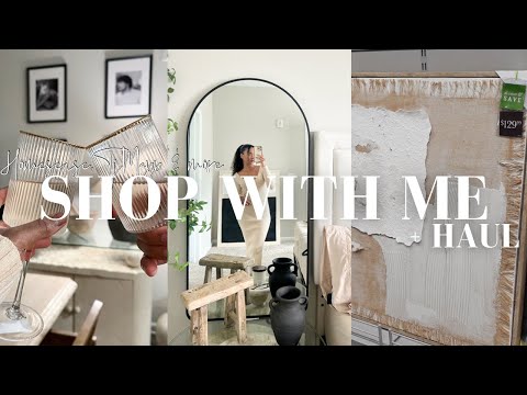 SHOP WITH ME at Homesense, TjMaxx & more + HAUL | Spring decor, exploring the city, date night...