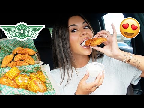 Wingstop Mukbang | Trying the New Hot Honey Rub Flavor! +Q&A