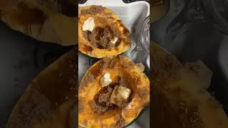 Baked acorn squash recipe- a must try! #shorts #mealideas #recipe #winterrecipes #cooking #baking