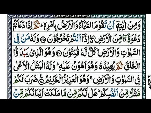 সূরা রুম || সূরা আর রুম | Surah Ar Rum | سورةالروم/হাফেজ ক্বারী আবু রায়হান | Holy Quran Tilawat