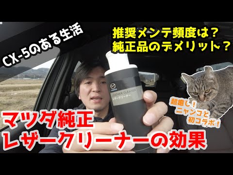 CX-5のレザーシートどうしてる？マツダ純正レザークリーナーの効果を試した結果…