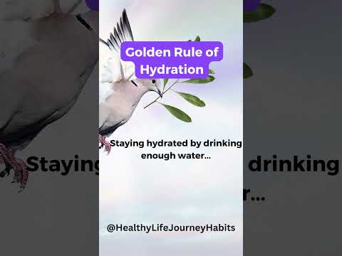 Golden Rule Of Hydration #shorts #healthtips #healthyliving