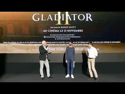 Gladiator II Club Allocine Paris Special Screening Quizz