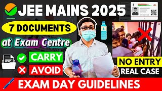 JEE Mains Documents Required 2025 Exam Centre ✅ | Dress Code & Things Not to Carry | JEE Mains 2025