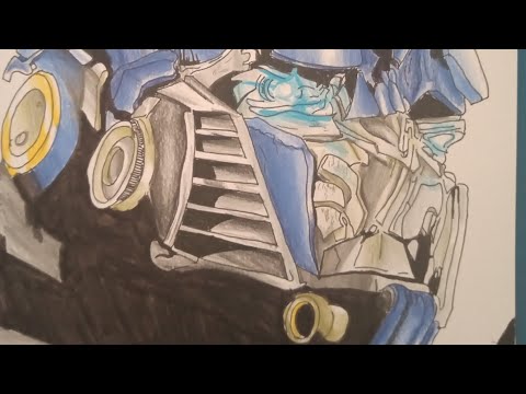 Transformers speed drawing Optimus prime