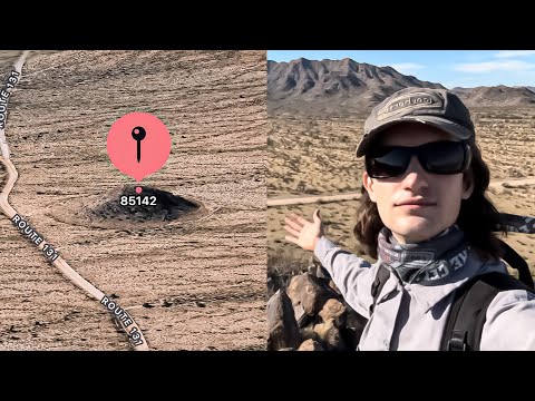 Hiking an Unexplored Peak in the Desert