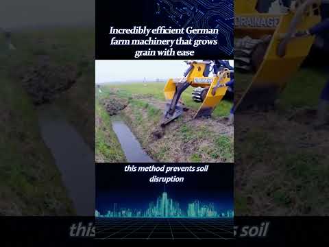 Icredibly efficient German farm machinery that grows grain with ease part 1 #knowledge #popularize