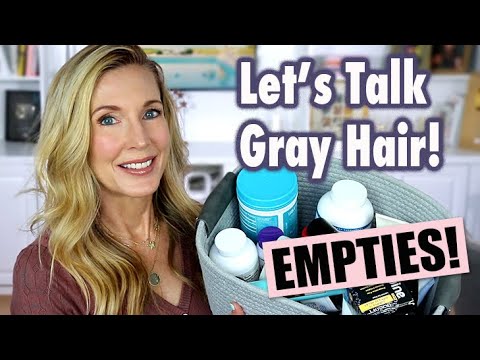 Haircare, Body Skincare, Makeup Empties | Joining the Gray Hair Movement?