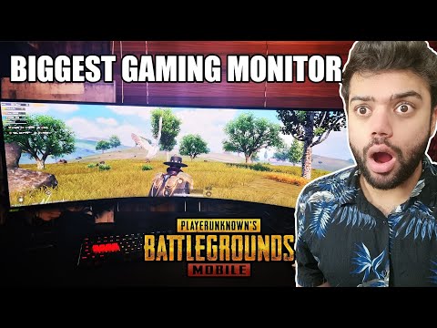 Playing PUBG Mobile On The Biggest Ultra Wide Monitor | Samsung Odyssey G9 !!!