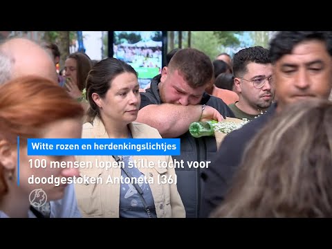 😢 100 mensen lopen stille tocht voor doodgestoken Antoneta (36) | Hart van Nederland