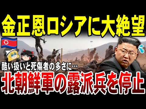 【ゆっくり解説】「もうロシアには派兵しない！」北朝鮮兵の扱いや死傷者の多さに金正恩が衝撃発言。