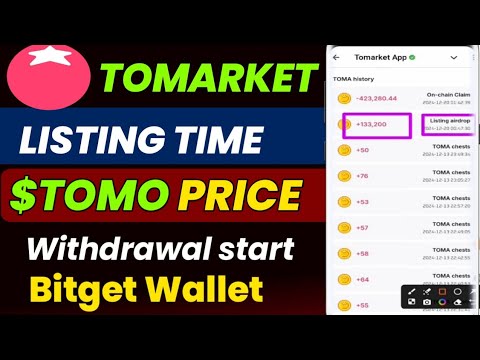 Tomarket Airdrop | Toma token listing time | Tomo Airdrop | Tomarket Withdrawal