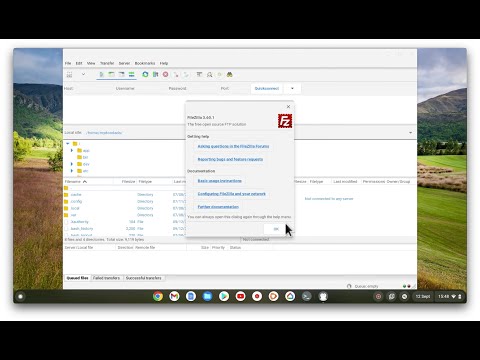 ChromeOS | Linux Development Environment | Install FileZilla onto a Chromebook