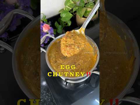 Egg Chutney Recipe- Chidambaram Special 😍 #bharathicooks #eggrecipe