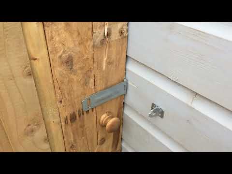 How NOT to install a shed door lock